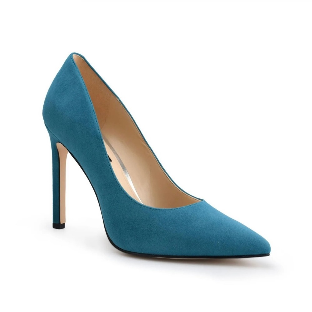 Nine West Tatiana Suede Pumps l size 6 | teal | NWT